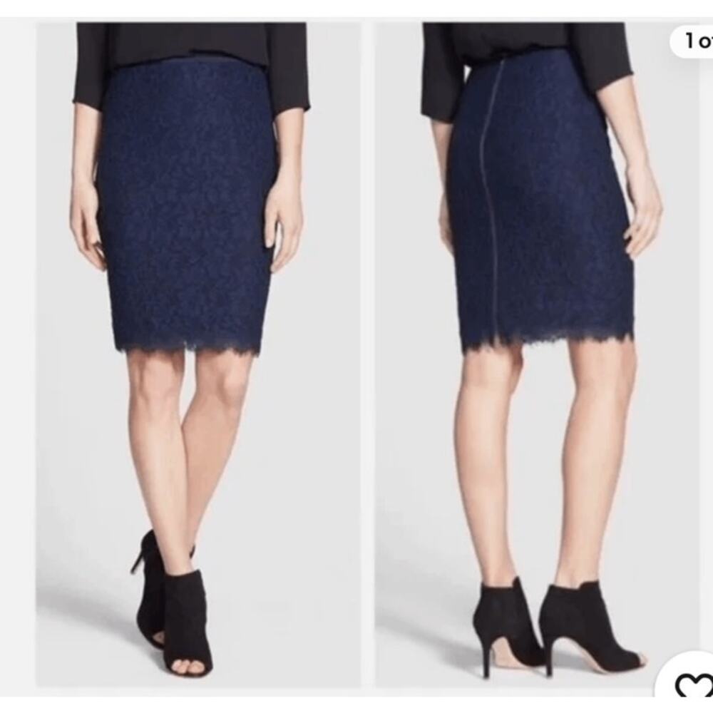 DVF Scotia Lace Pencil Skirt – NWT, Feminine & Refined